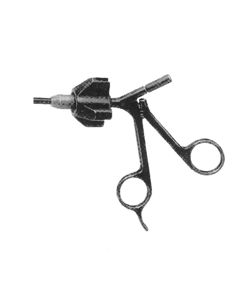 İZOLELİ ENDO  KAVRAMA FORSEPS H MODEL SAP ÇAP: 5MM L:43CM